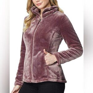 32 Degree heat Mauve purple full  zip teddy jacket in Lavender Medium